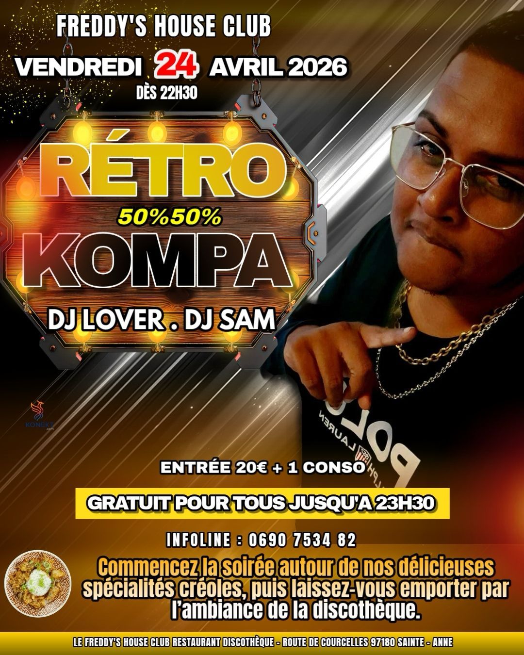 Ambiance Tropicale : Soirée Rétro 50% 50% Kompa